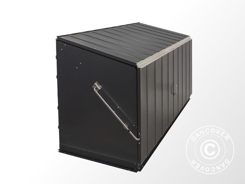 Garden storage box, Storeguard, Trimetals, 1.96x0.89x1.13 m, 1.74 m², Anthracite