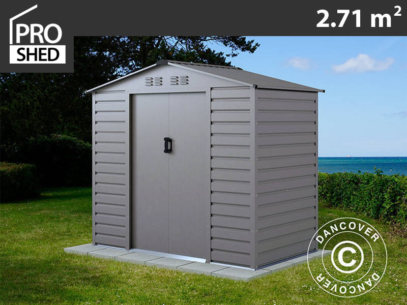 Garden shed 2.13x1.27x1.90 m, 2.71 m², ProShed®, Aluminium Grey