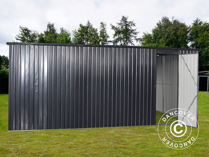 Metal garage double 6.37x5.13x2.41 m, 31.74 m², ProShed®, Anthracite