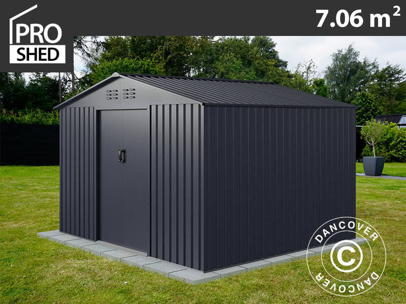Garden Shed 2.77x2.55x1.92 m, 7.06 m², ProShed®, Anthracite