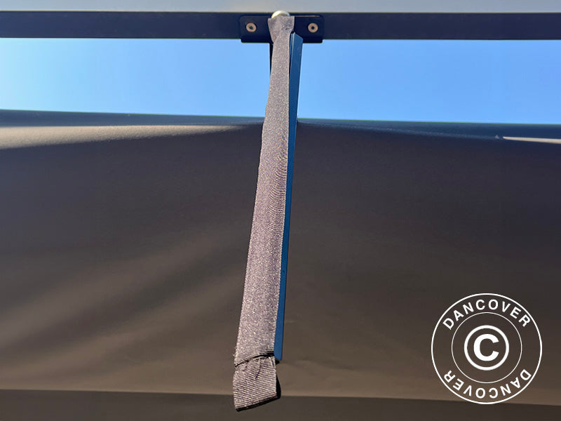 Pergola gazebo Santa Cruz, 4x4 m, Dark grey