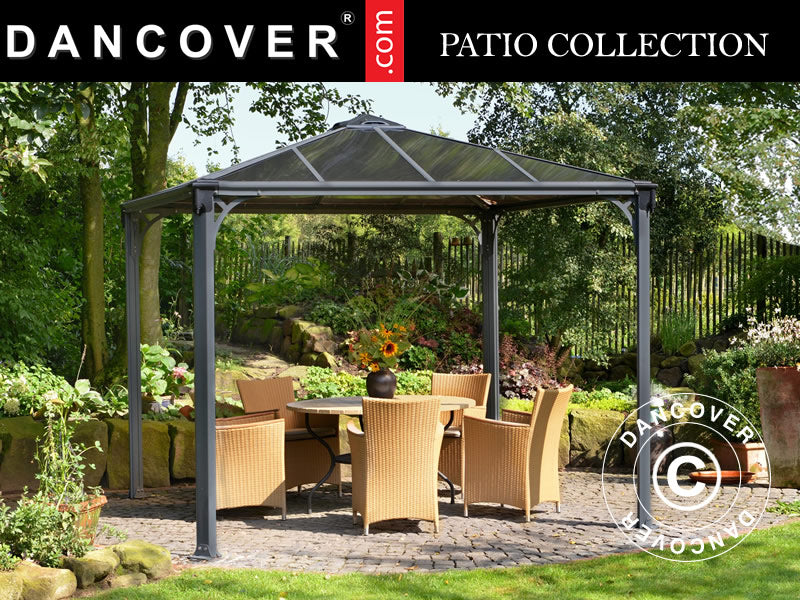 Gazebo Palermo 2.95x2.95 m, Anthracite