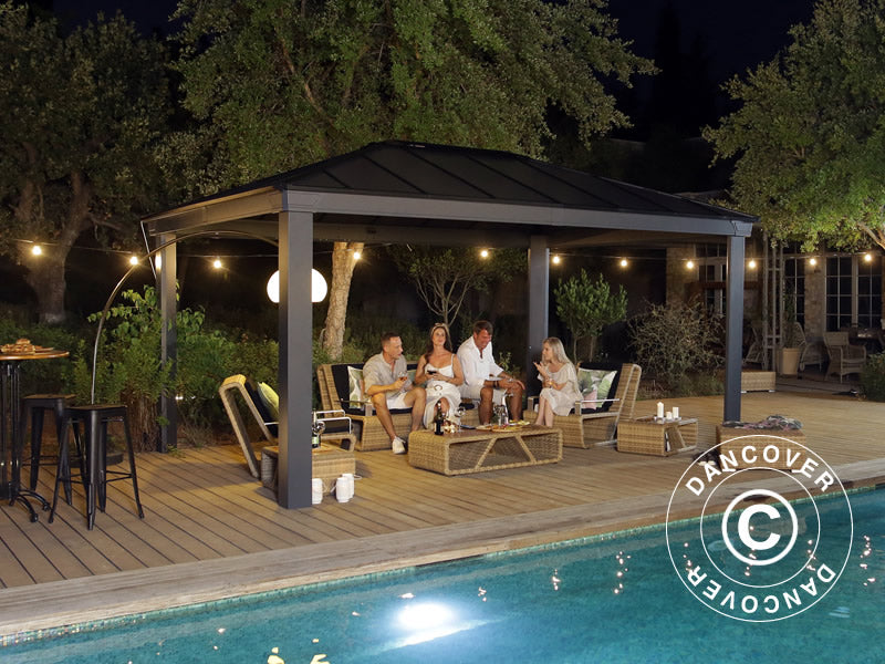 Gazebo Dallas 3.64x4.88 m, Anthracite