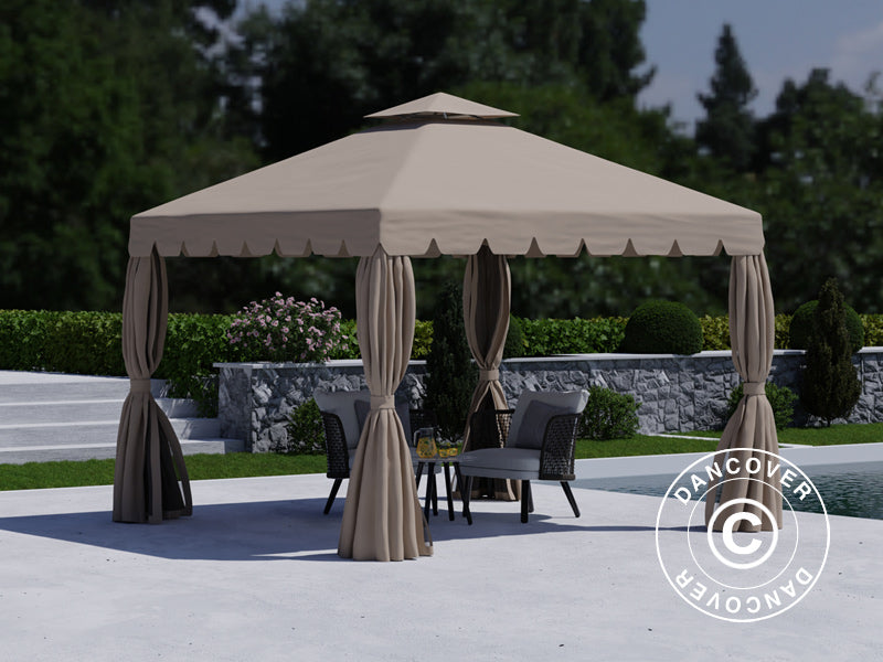 Gazebo Osiris 3x3 m, Dark beige