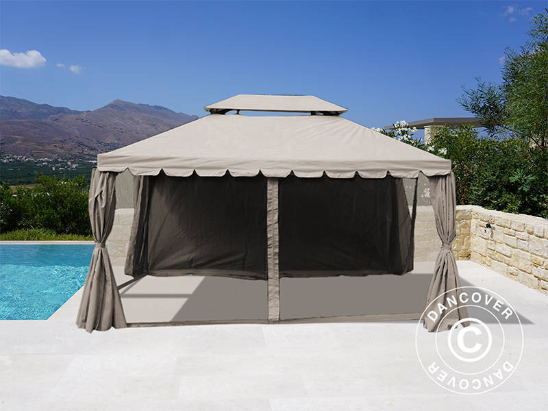 Gazebo Osiris 3x4 m, Dark beige
