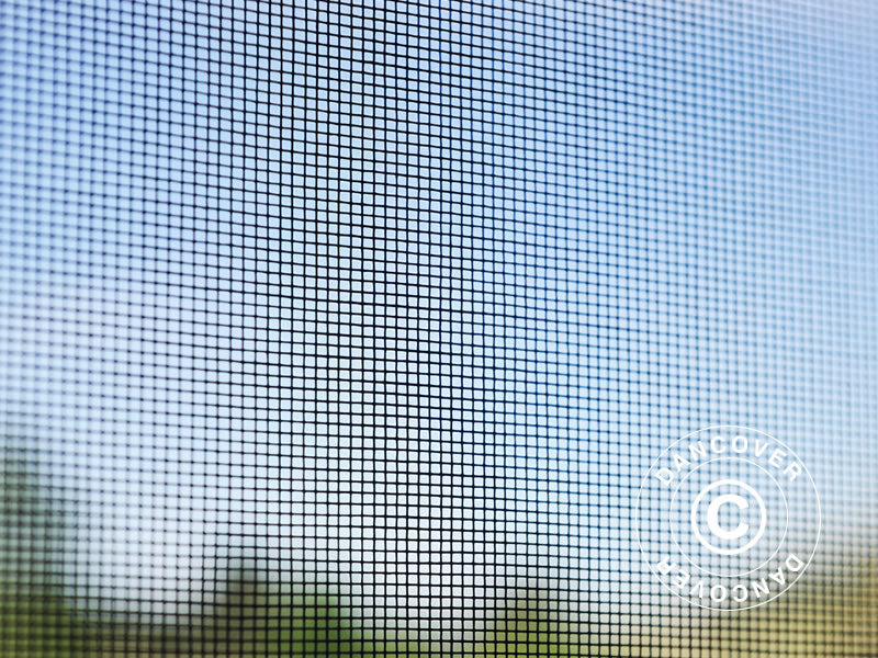 Gazebo San Bernardino w/curtains and mosquito net, 3.65x4.85 m, Black