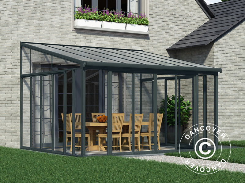 Conservatory SanRemo, Palram/Canopia, 4x4.25 m, Anthracite