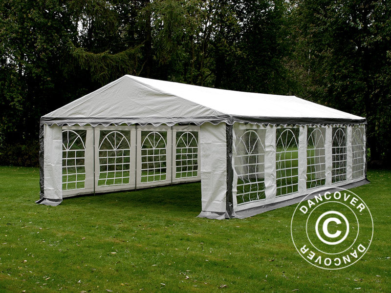 Marquee PLUS 4x10 m PE 700, Grey/White