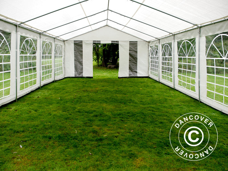 Marquee PLUS 4x10 m PE 700, Grey/White