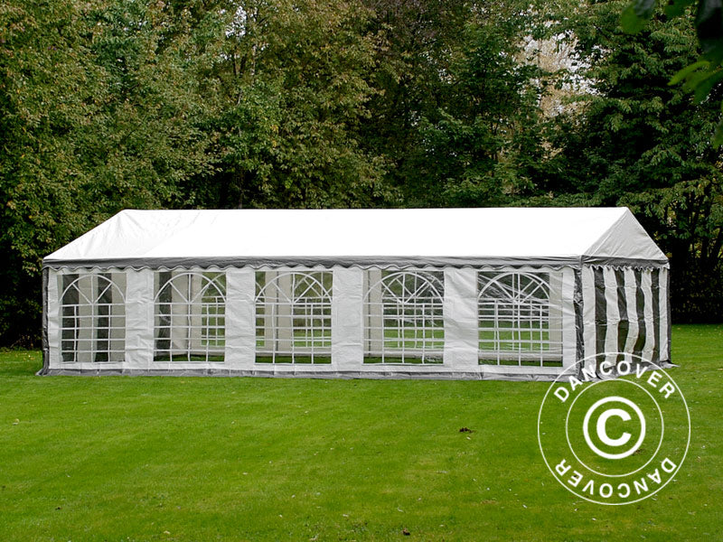 Marquee PLUS 4x10 m PE 700, Grey/White