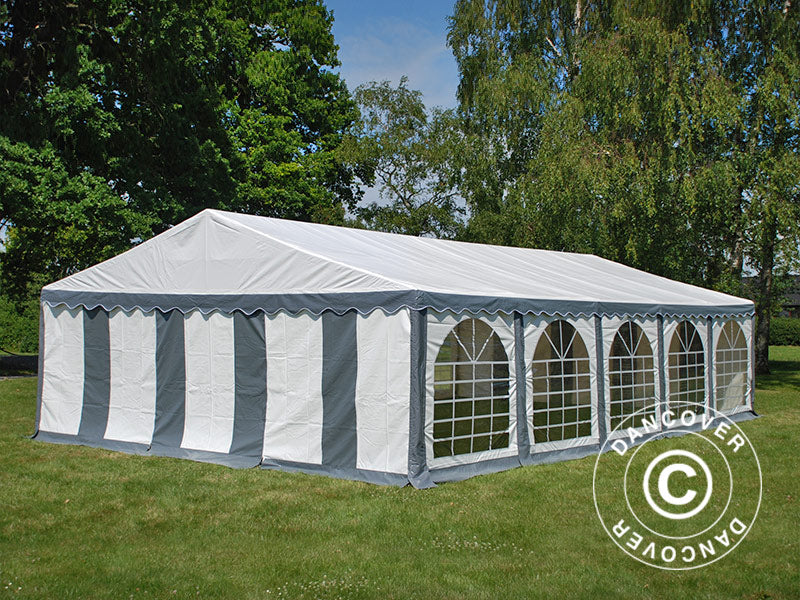 Marquee Exclusive 5x12 m PVC 900, Grey/White
