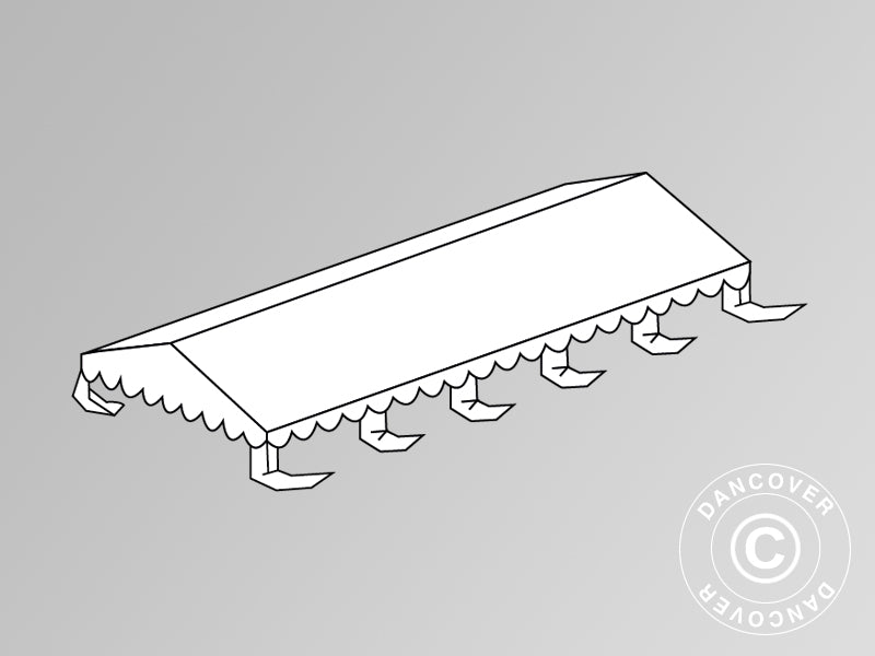 Roof cover for Marquee SEMI PRO Plus CombiTents® 5x10 m, White