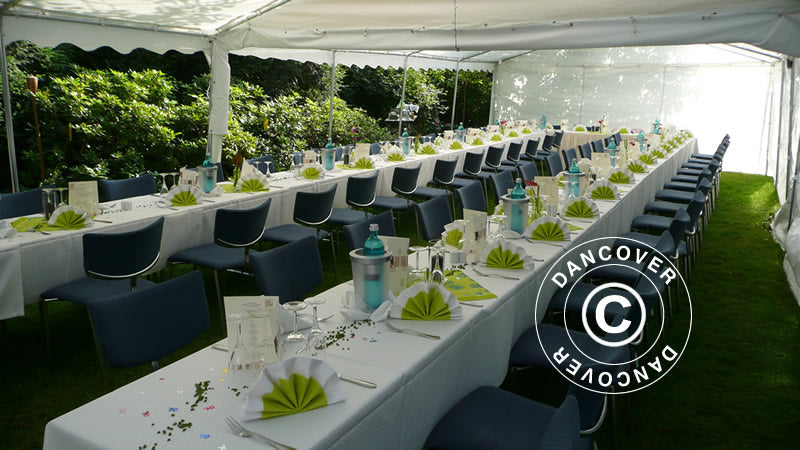 Marquee PLUS 5x10 m PE 700, Grey/White