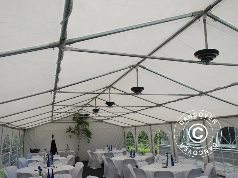 Marquee Exclusive 6x12 m PVC 900, "Arched", White