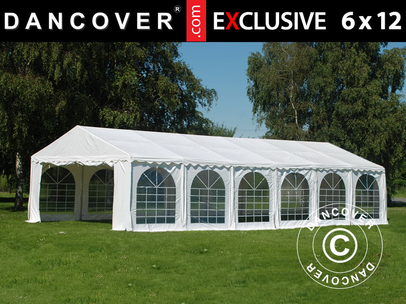 Marquee Exclusive 6x12 m PVC 900, White
