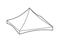 Roof cover for PartyZone Pagoda 6x6 PVC, White