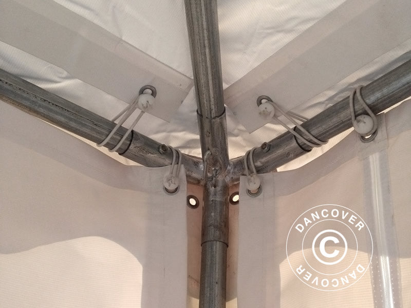 Pagoda Marquee Exclusive 4x4 m PVC, White