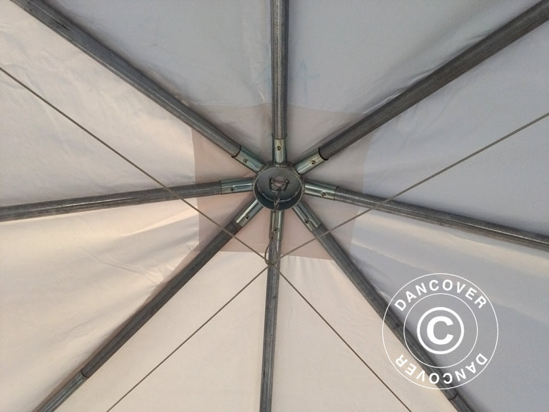 Pagoda Marquee Exclusive 5x5 m PVC, White