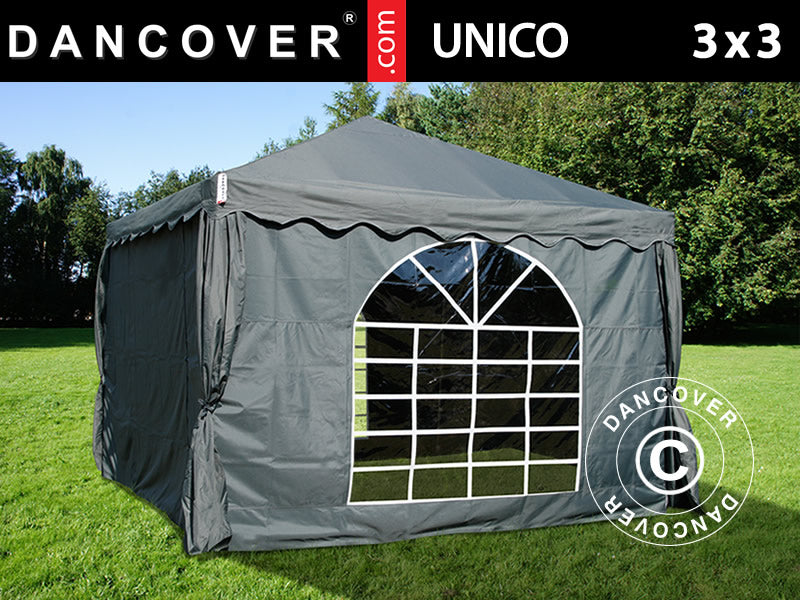 Marquee UNICO 3x3 m, Dark Grey