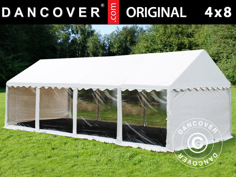 Marquee Original 4x8 m PVC 900, Panorama, White