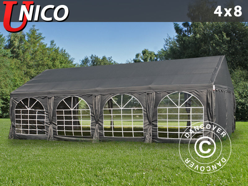 Marquee UNICO 4x8 m, Dark Grey
