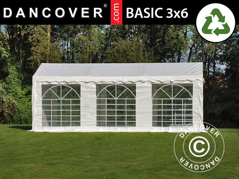 Marquee Basic 3x6 m PE 700, White