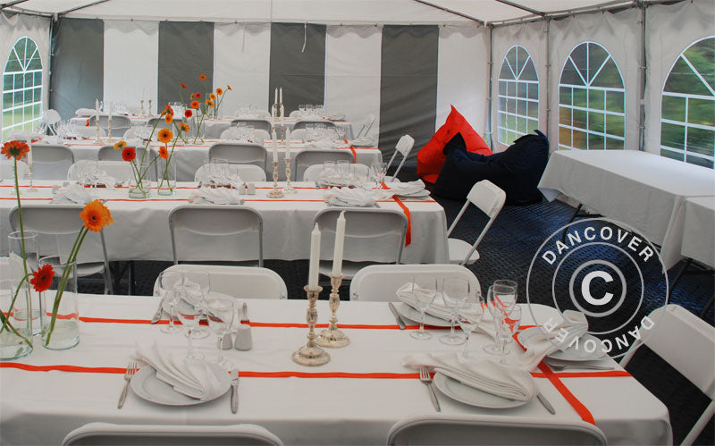 Marquee Original 4x10 m PVC 900, Grey/White