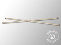 Complete scissor bar, 1.5 m, Grey fitting