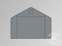 End wall/door for storage shelter PRO XL 4x10 m PE, Grey