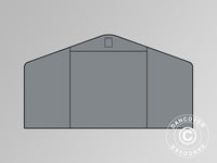End wall/door for storage shelter PRO 7x7 m PE, Grey