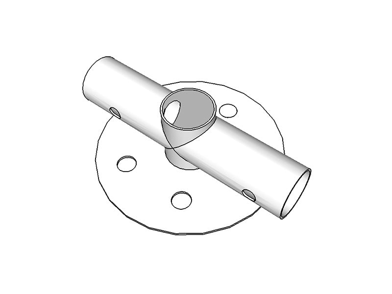 2-ways ground bar connector, Ø42 mm