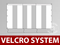 Endwall Exclusive 5 m with narrow door, White/Grey