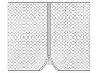 Mesh curtain for Gazebo Osiris 3x4 m, 4 pcs, Brown