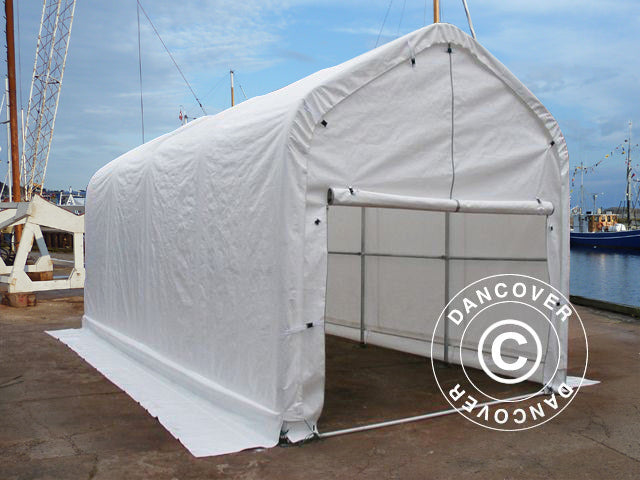 Storage shelter multiGarage 4x14x4.5x5.5 m, White