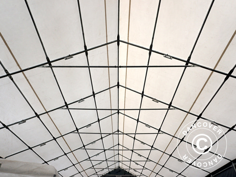 Storage shelter Titanium 7x14x2.5x4.2 m, White/Grey