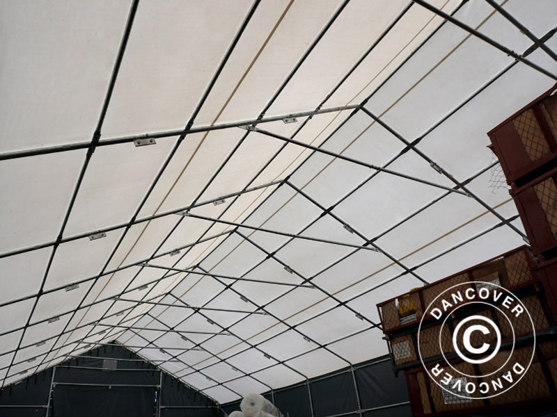 Storage shelter Titanium 7x14x2.5x4.2 m, White/Grey