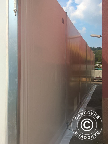 Industrial Storage Shelter Alu 20x30x8.04 m w/sliding gate, PVC, White