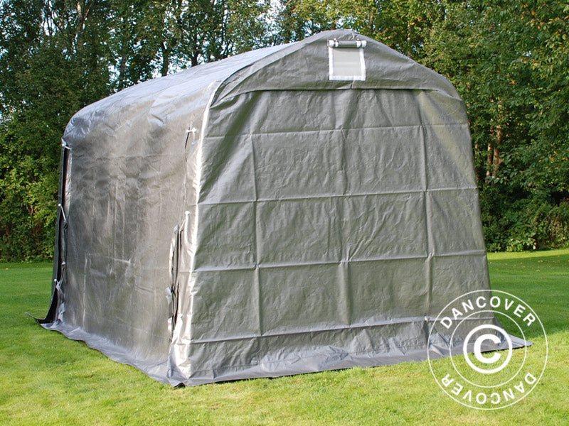 Storage tent PRO 2.4x3.6x2.34 m PE, Grey