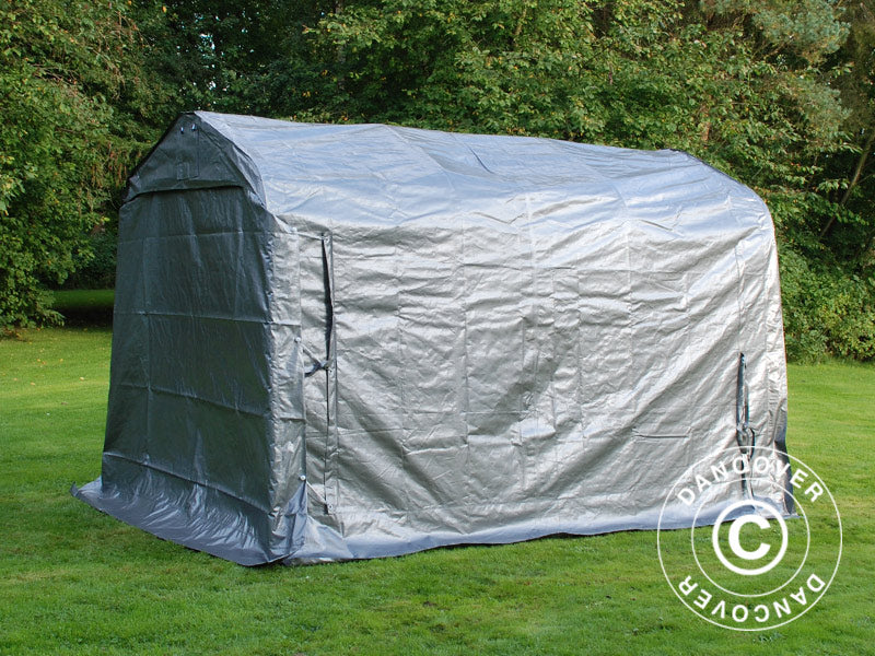 Storage tent PRO 2.4x3.6x2.34 m PE, Grey