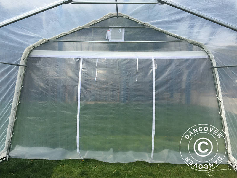 Polytunnel greenhouse, 3.6x8.4x2.68 m, PE, 30.24 m², Transparent