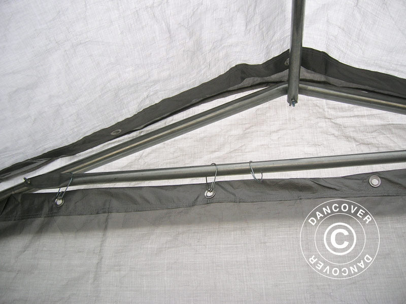 Storage tent PRO 2.4x6x2.34 m PE, Grey
