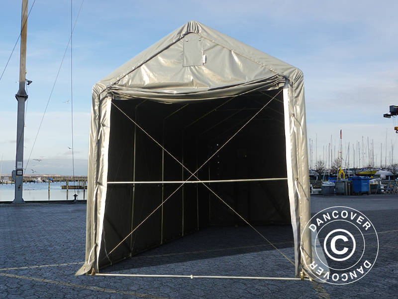 Storage shelter PRO XL 3.5x10x3.3x3.94 m, PVC, Grey