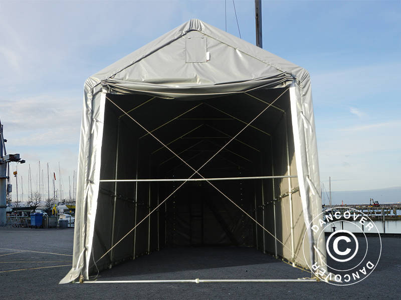 Storage shelter PRO XL 3.5x10x3.3x3.94 m, PVC, Grey