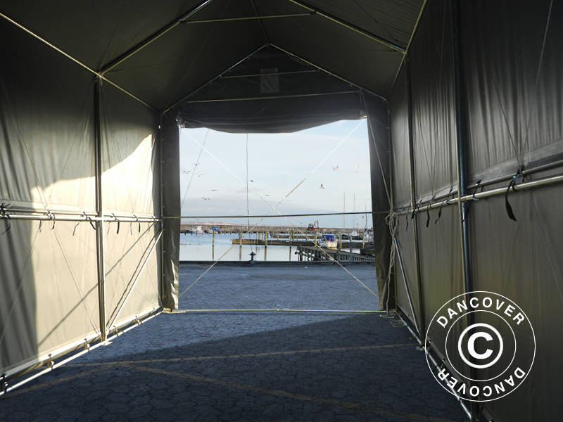 Storage shelter PRO XL 3.5x10x3.3x3.94 m, PVC, Grey