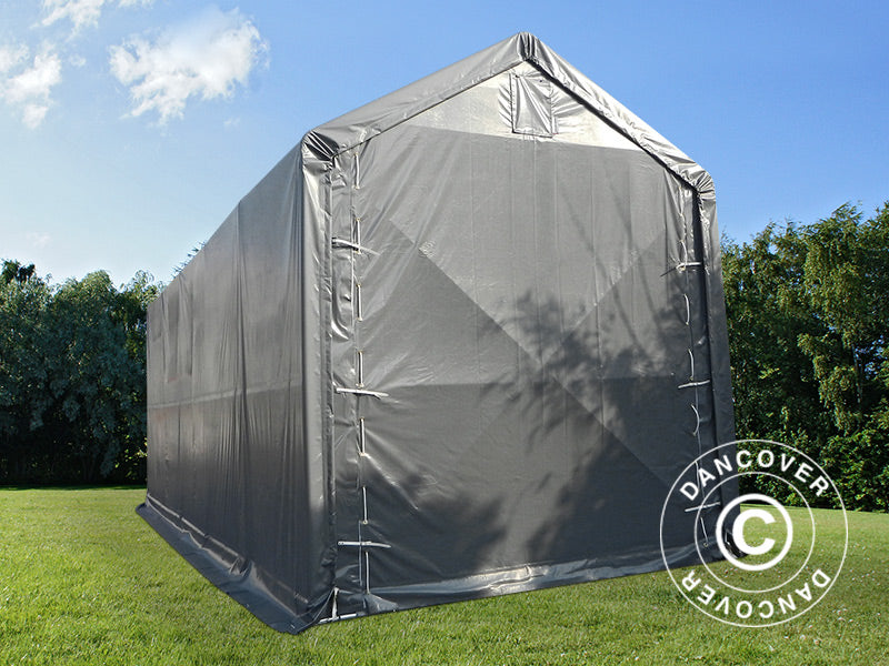 Storage shelter PRO XL 3.5x10x3.3x3.94 m, PVC, Grey