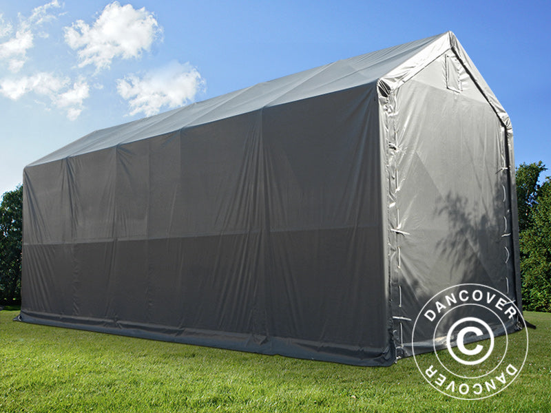 Storage shelter PRO XL 3.5x10x3.3x3.94 m, PVC, Grey