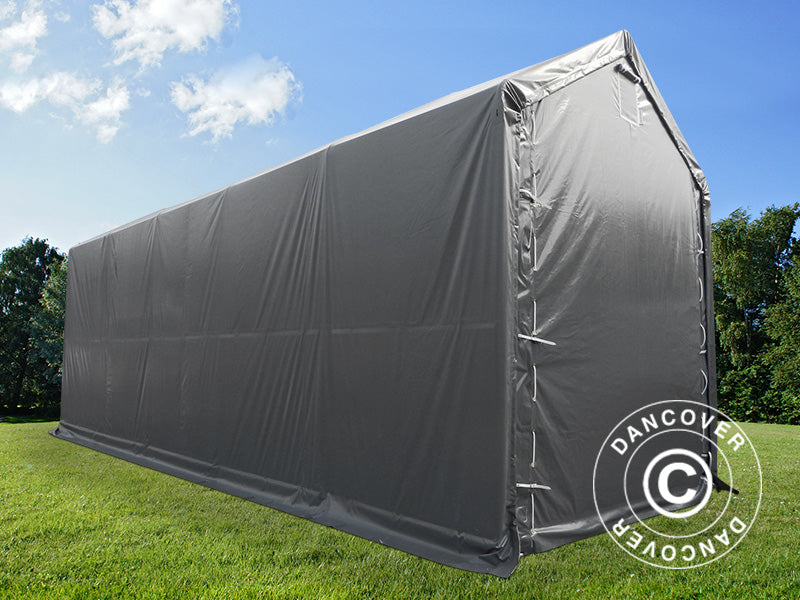 Storage shelter PRO XL 3.5x10x3.3x3.94 m, PVC, Grey