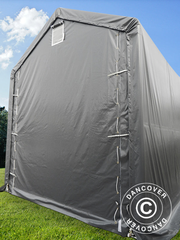 Storage shelter PRO XL 3.5x10x3.3x3.94 m, PVC, Grey