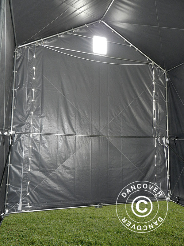 Storage shelter PRO XL 3.5x10x3.3x3.94 m, PVC, Grey