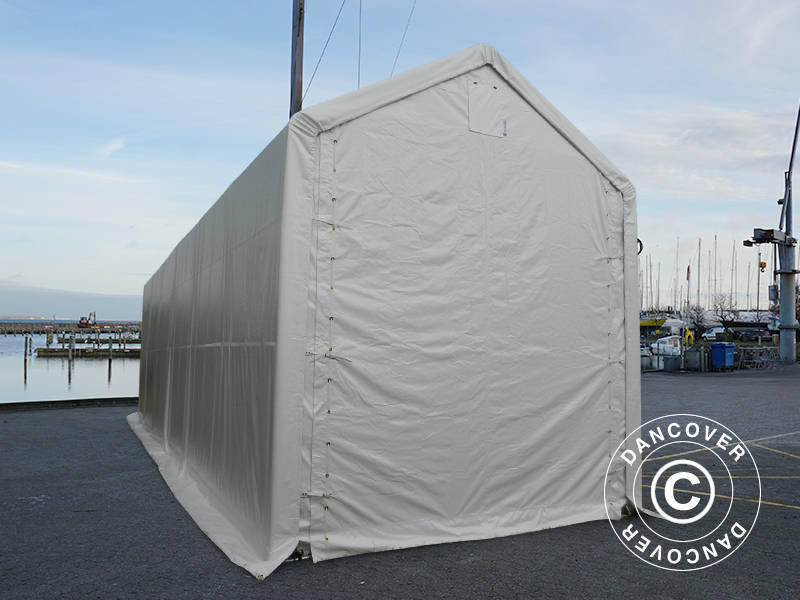 Storage shelter PRO XL 4x12x3.5x4.59 m, PVC, White